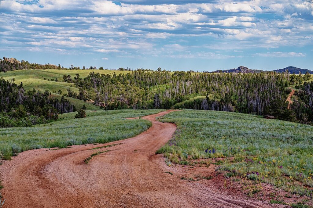 Eagle Rock Road - Dirt Road in the Medicine Bow-Routt National Forest - Wyoming
