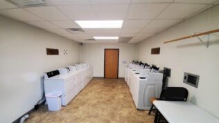 Laundry facilities at Lake Charles RV Resort