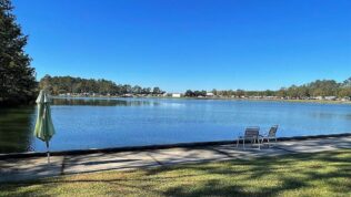 Views of the lake at Lakeside RV Resort