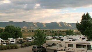 A view of the mountains from Cortez RV Resort