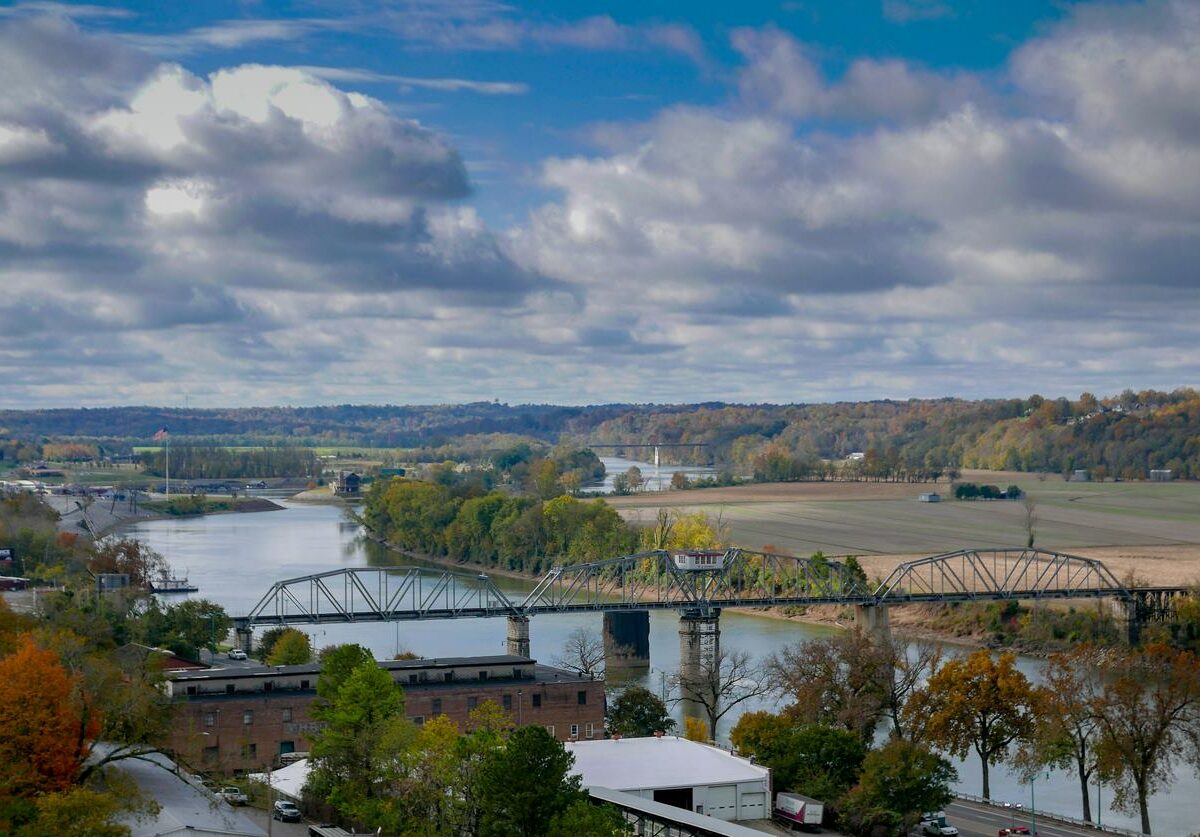 A view of the Cumberland River near downtown Clarksville, TN.