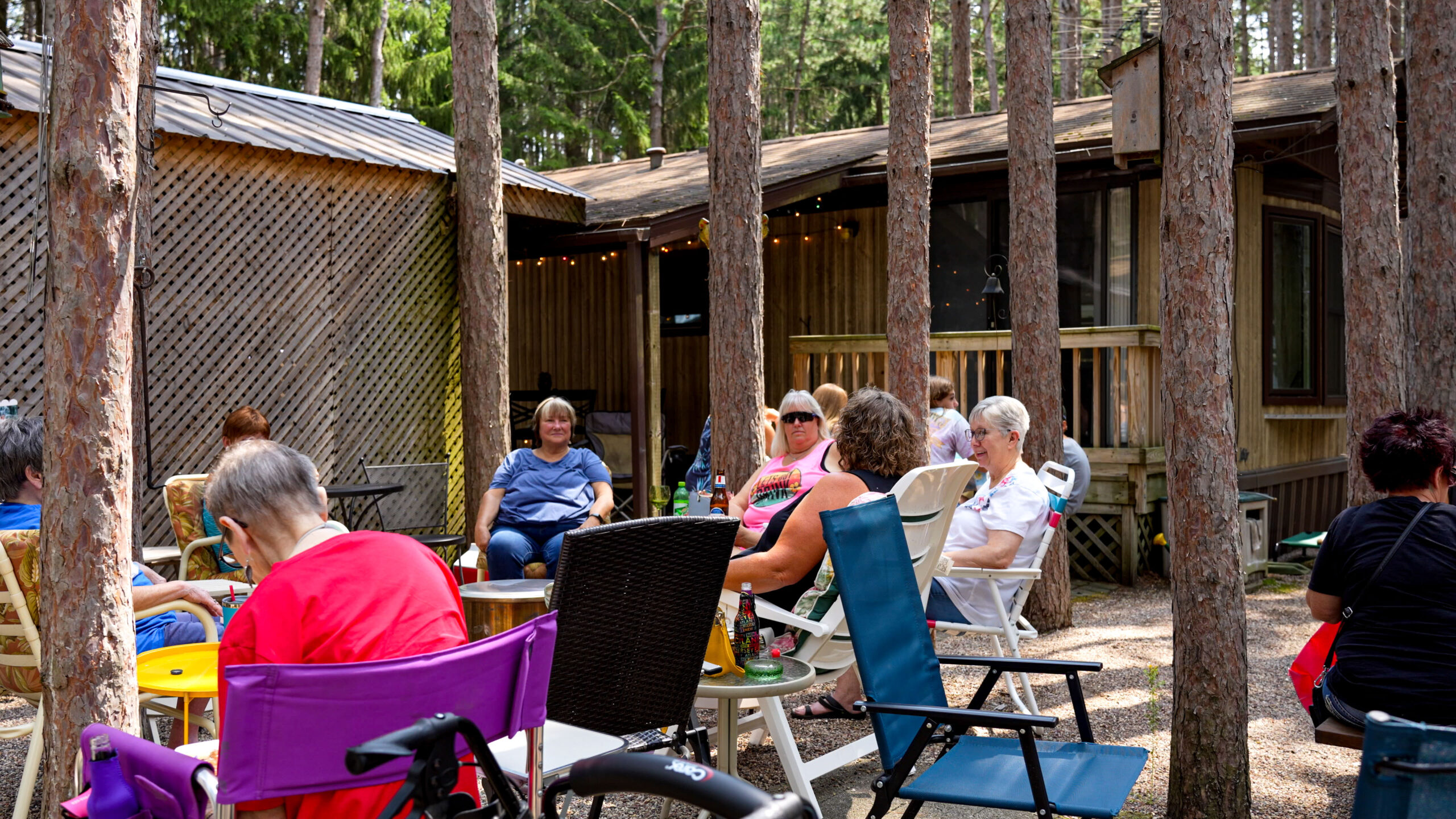 Seasonal Campers Relaxing Near Redgranite WI