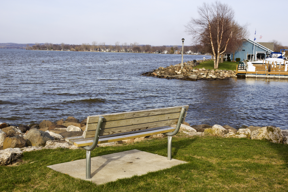 A view onto Lake Winnebago near Redgranite WI