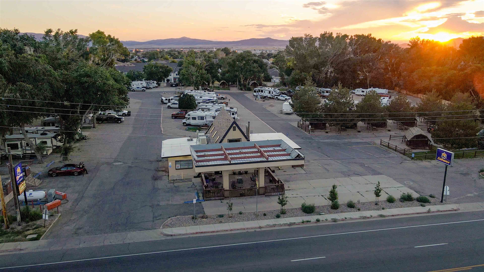 RV sites at Cedar City RV Resort in Cedar City, UT