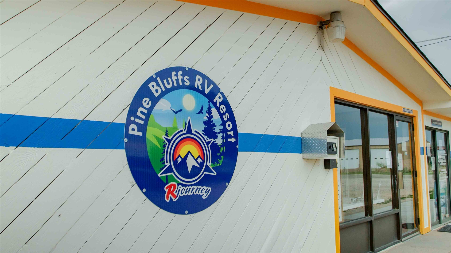 RV sites at Pine Bluffs RV Park in Pine Bluffs, WY