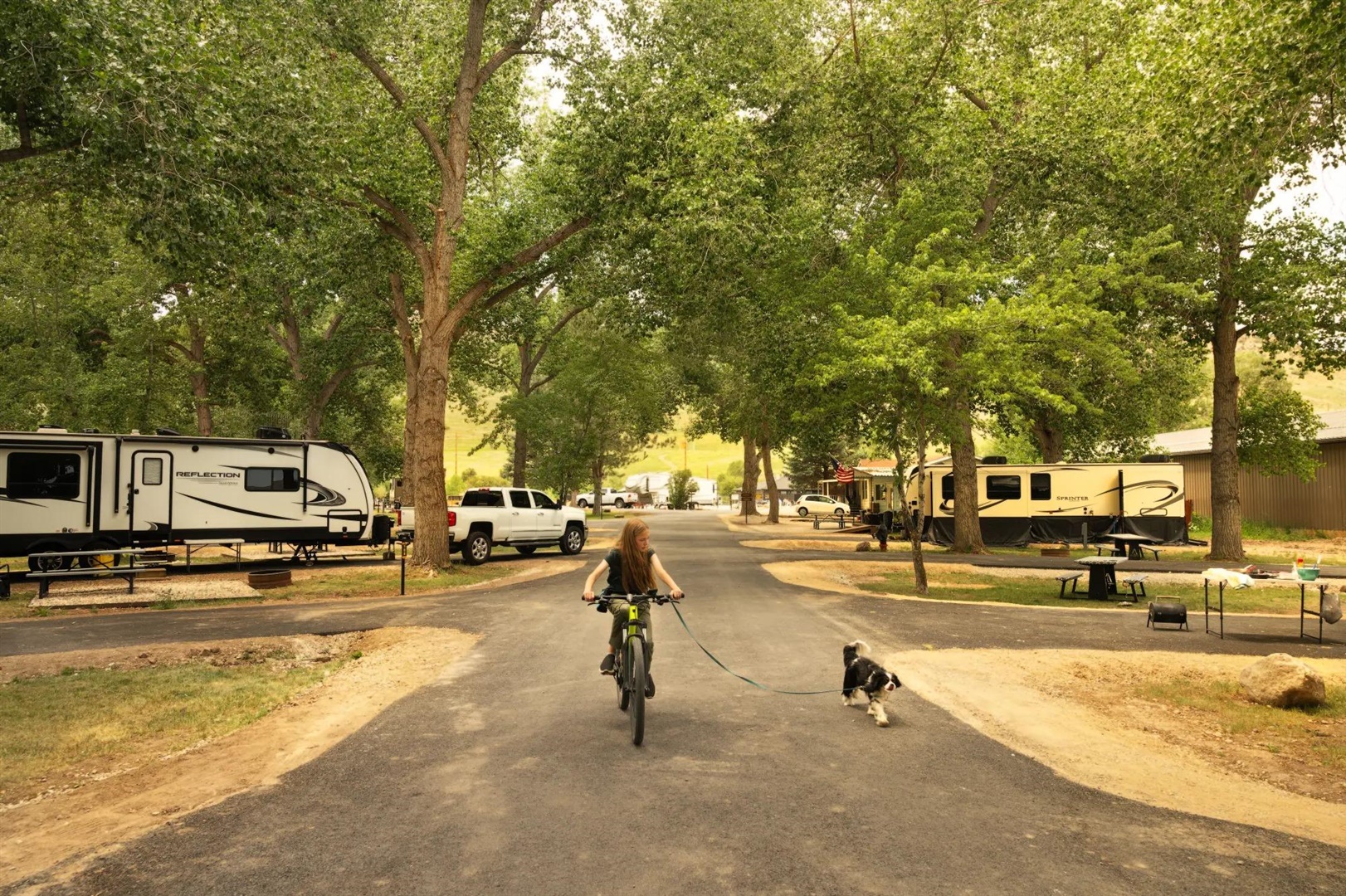 Roam Echo Island RV Resort on the Weber River near Echo Reservoir in Coalville, Utah