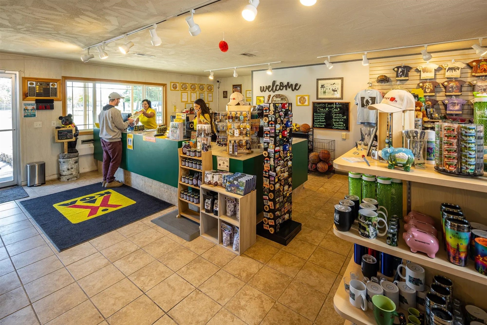 Camp store at Roam Spokane RV Resort in Spokane Valley, Washington