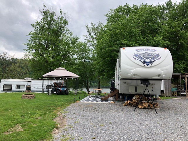 RV sites at Splash Magic RV Resort in Northumberland, PA