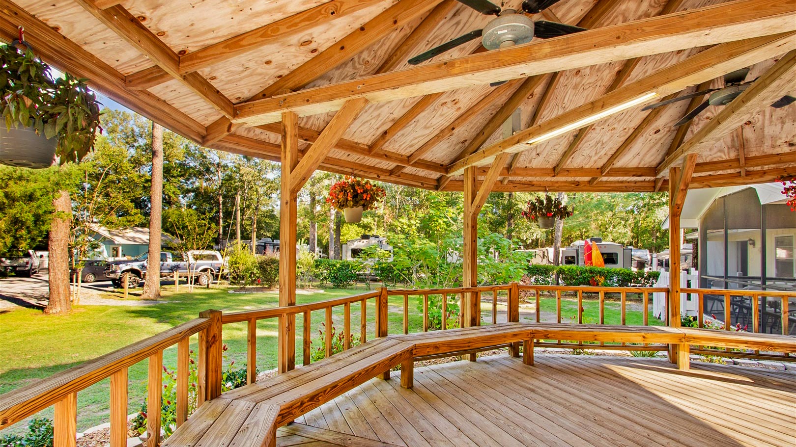 RV sites at Sunburst RV Resort in Milton, FL