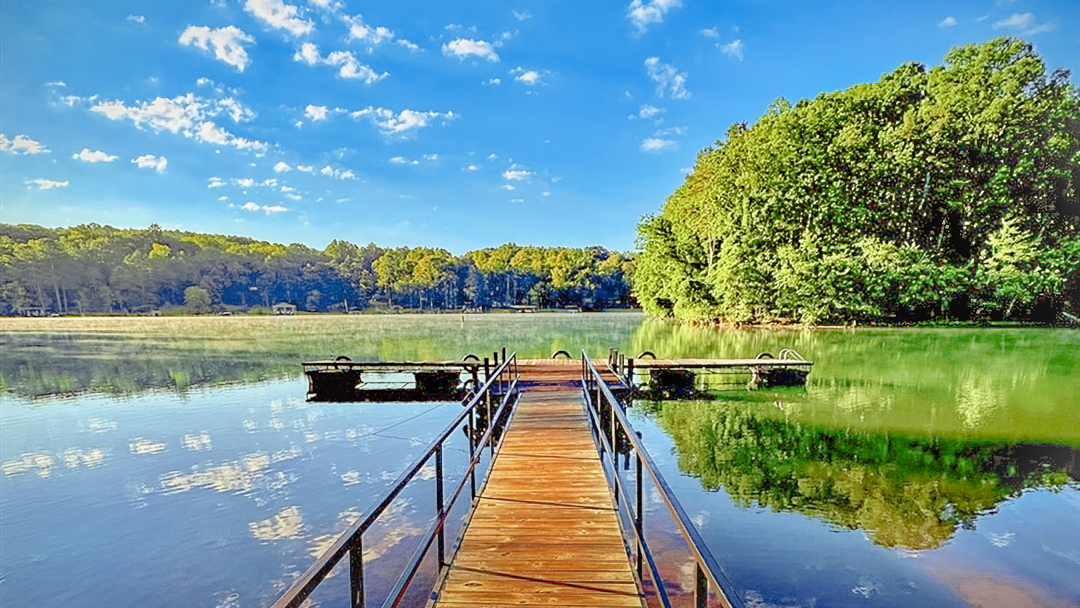 Waterfront long-term RV sites and lake access at The Point at Lake Hartwell in Townville, South Carolina