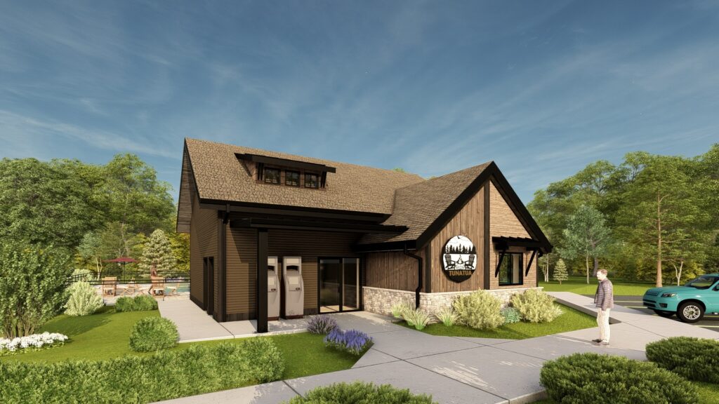A rendering of the soon-to-open Tunatua RV Resort by RJourney in Craig, CO.